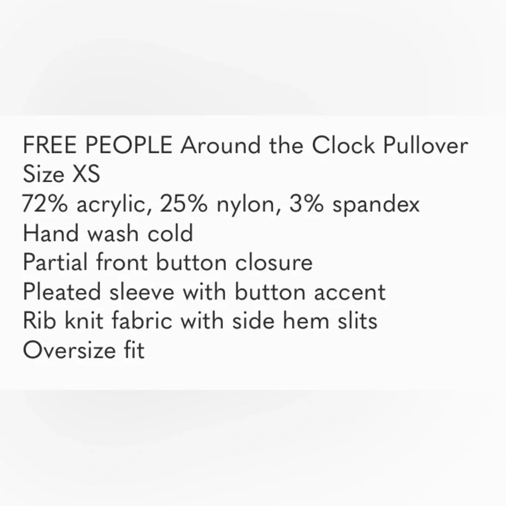 Free People Around the Clock Pullover